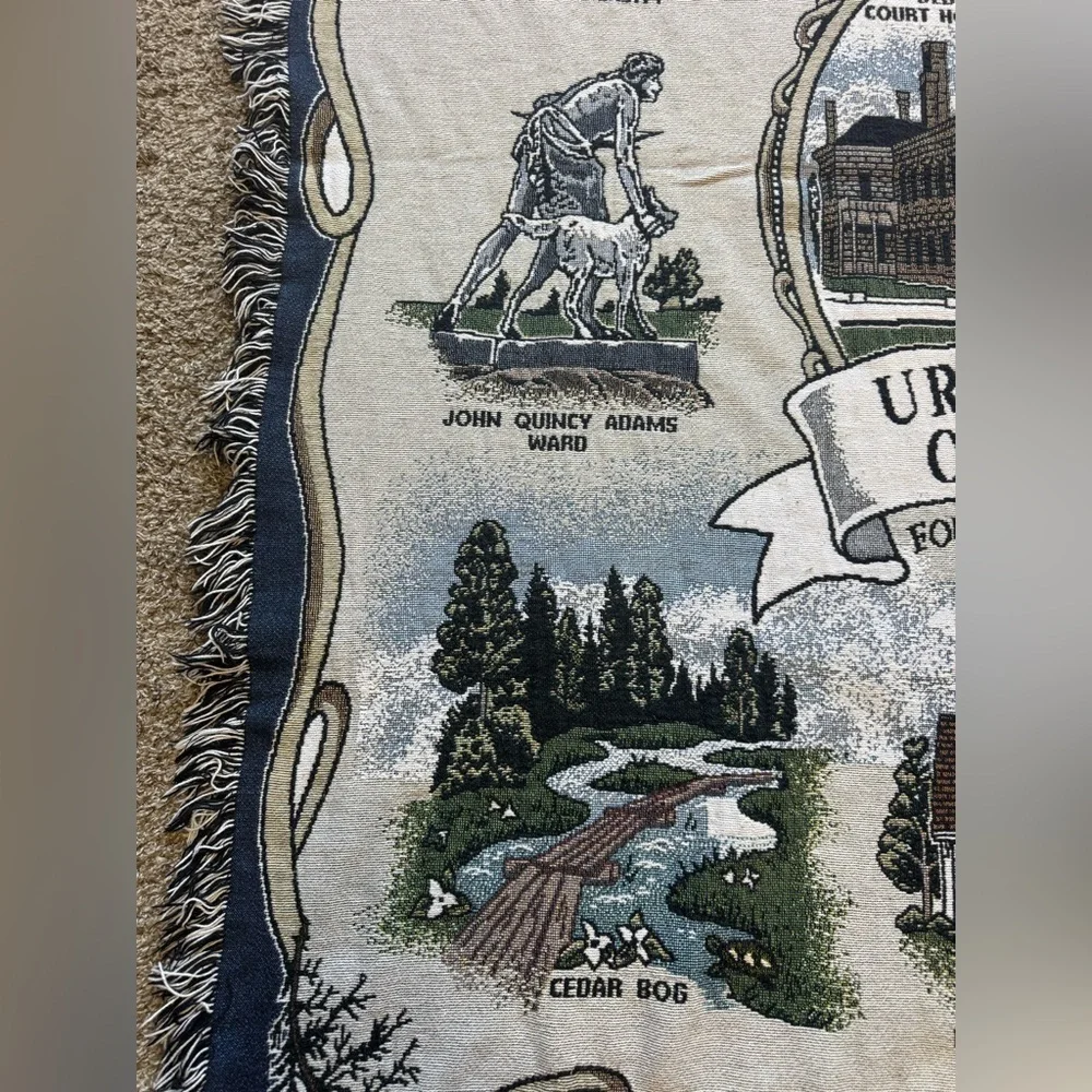 Urbana Ohio tapestry blanket